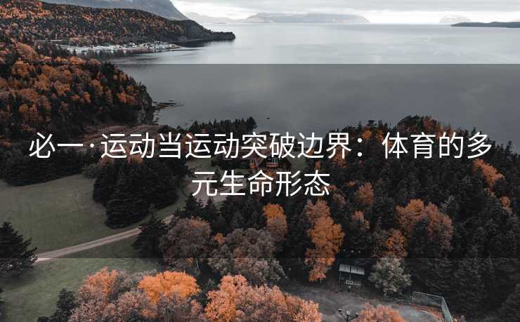 必一·运动当运动突破边界：体育的多元生命形态