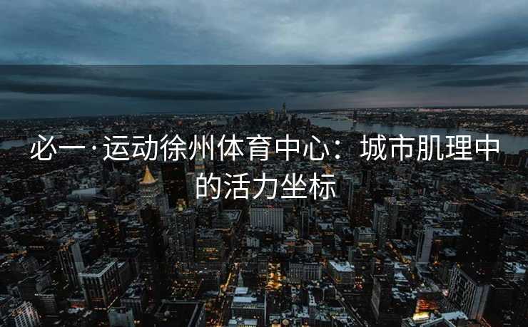必一·运动徐州体育中心：城市肌理中的活力坐标
